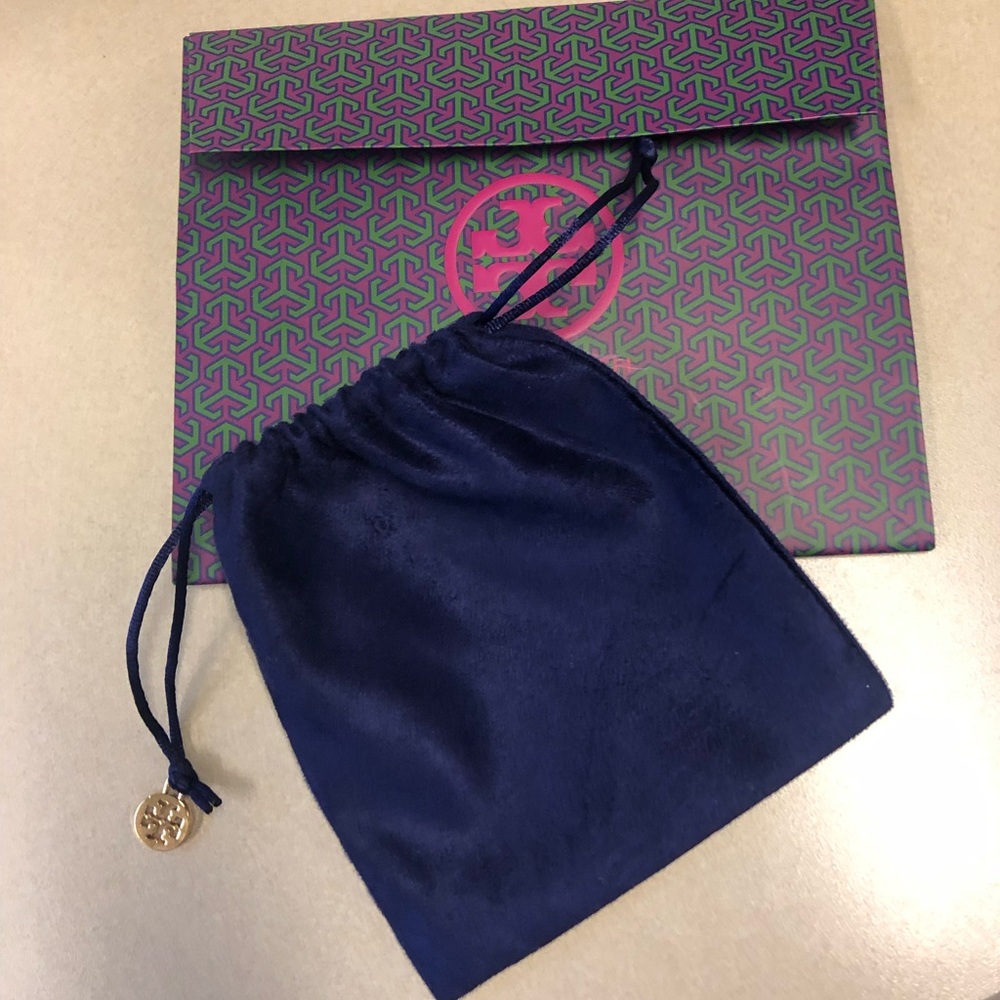 Purple Tory Burch pouch